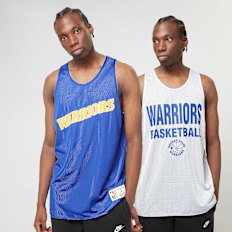 Mitchell & Ness NBA Reversible Mesh Tank Vintage Logo Golden Warriors blau