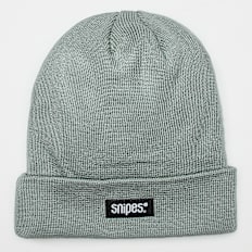 SNIPES Woven Basic Logo Beanie szary
