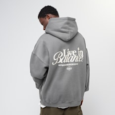 Another Cotton Lab Live in Balance Heavy Oversized Hoodie cinzento