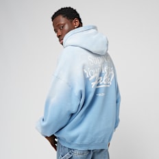 Another Cotton Lab Support Your Mental Health Oversized Hoodie blau
