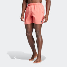 adidas Originals Solid CLX Classic-Length Swim Short Pink