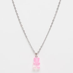 fainz Bear Chain Strawberry Milkshake argent