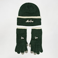 New Era Script Beanie Set (2 Piece) grün