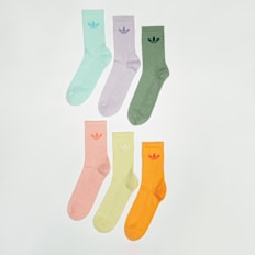 adidas Originals 6 PACK - Trefoil Cushion Crew Socks multicolorido