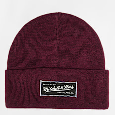 Mitchell & Ness Branded Patch Logo Beanie rouge