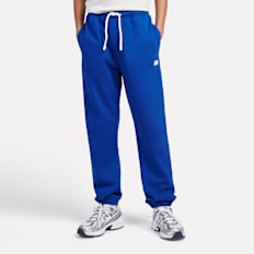 New Balance French Terry Small Logo Jogger niebieski