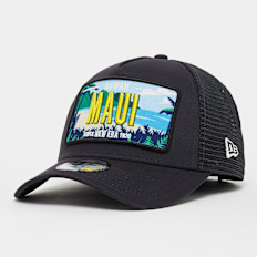 New Era A-Frame Trucker Licence Plate bleu
