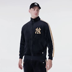 New Era MLB Velour Track Top New York Yankees noir