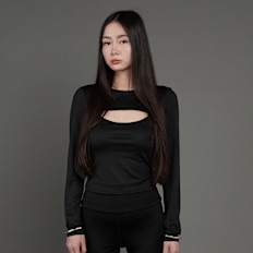 SNIPES S Cube Cut Out Longsleeve nero
