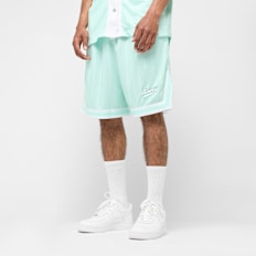 Karl Kani Small Varsity Logo Pinstripe Mesh Shorts blu
