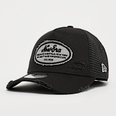 New Era A-Frame Trucker Oval Distress Patch New Era preto