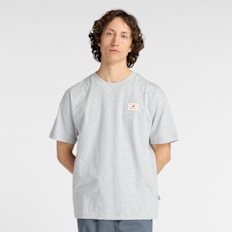 New Balance Woven Label T-Shirt siva