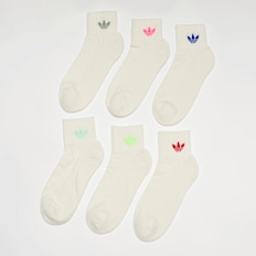 adidas Originals 6 PACK - adicolor Trefoil Ankle Socken Beige