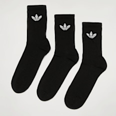 adidas Originals 3 PACK - Trefoil Cushion Crew Socken noir