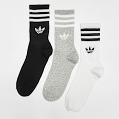 adidas Originals adicolor Crew Socken (3 Pack) grau