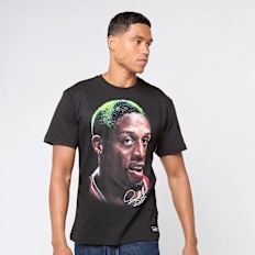 Mitchell & Ness NBA Chicago Bulls Player Big Face Tee crna