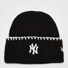 New Era Female Chunky Topstitch Beanie New York Yankees schwarz