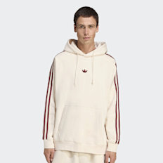 adidas Originals Graphic Fleece Loose Hoodie bež