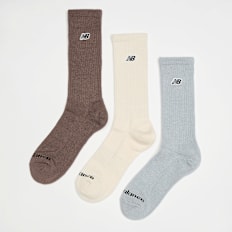 New Balance 3 PACK - Black Patch Logo Seasonal Crew multicolor