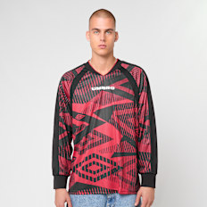 Umbro Printed Long Sleeve Jersey rojo