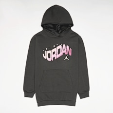 Jordan JDG Jumpman Club Oversize Satin Pullover grijs