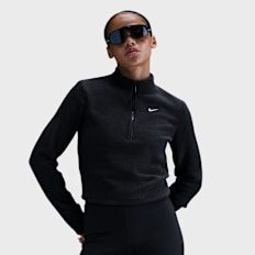 Nike Sportswear Phoenix Plush Slim Long-Sleeve Cozy Fleece 1/2-Zip Top schwarz