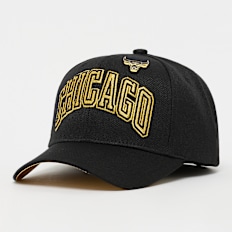 Mitchell & Ness Pinned Gold Pro Snapback NBA Chicago Bulls schwarz