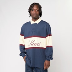 Karl Kani Kani Stripe Rugby Shirt bleu
