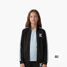 Karl Kani Retro Patch Trackjacket Junior zwart