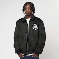 Karl Kani Kani Legacy Faux Suede Bowling Jacket Nero