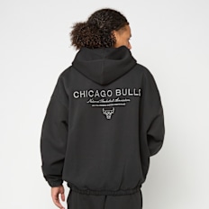 New Era NBA Linear Oversized Zt Hoodie Chicago Bulls preto