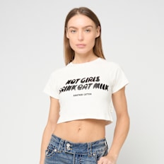 Another Cotton Lab Hot Girls Crop T-Shirt WMN branco
