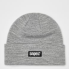 SNIPES Woven Label Basic Logo Beanie grigio