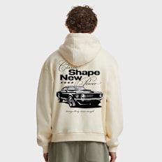 Mister Tee Classic Shape New Power Fluffy Hoody bege