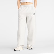 New Balance Linear Heritage Fleece Barrel Pant grijs