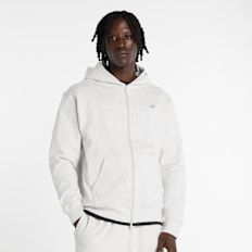 New Balance Athletics French Terry Full Zip grau