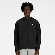 New Balance Sport Essentials Logo Fleece Full Zip negro