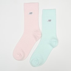 New Balance 2 PACK - Waffle Knit Mid Crew Socks multicolorido