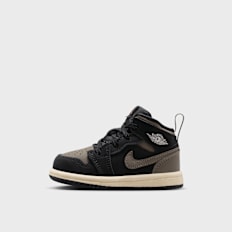 Jordan Air Jordan 1 Mid Crianças Pequena preto