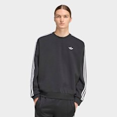 adidas Originals Adicolor 3-Stripes Oversized Crewneck crna