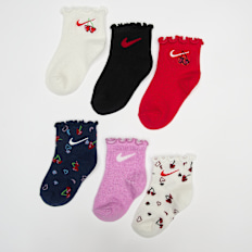 Nike 6 PACK - Cherry Infant Lightweight Ankle Socks multicolor