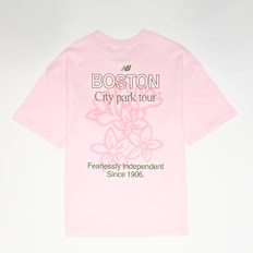 New Balance Boston Floral Graphic Tee Light Raspberry rose