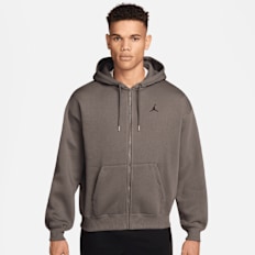 Jordan Brooklyn Oversized Full Zip Hoodie grau
