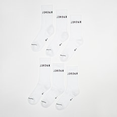 Jordan 6 PACK - Everyday Crew Socks blanco