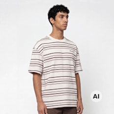 Dickies East Liberty Stripe Shortsleeve Tee beige