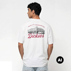 Dickies Wellsville Shortsleeve Tee blanc
