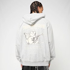 True Religion Taped Super T Cinched Zip Up grau