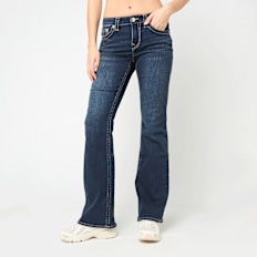 True Religion Becca Mid Rise Bootcut blau