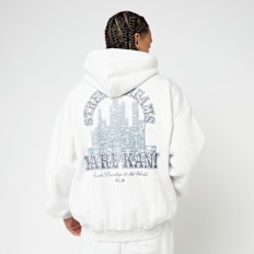 Karl Kani Signature Oversized Zip Hoodie szary