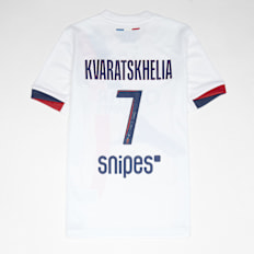Nike   Kvaratskhelia / No. 7 / Paris Saint-Germain Nike Kids Away Stadium 2024/25 bianco